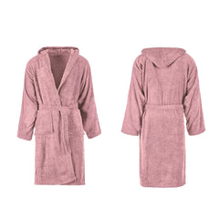 Peignoir éponge unisexe SUPREMA pour adulte avec capuche et poches couleur unie