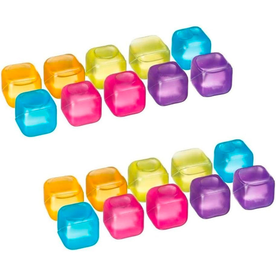 Glaçons Réutilisables en Silicone Lot de 20 Glaçons Colorés