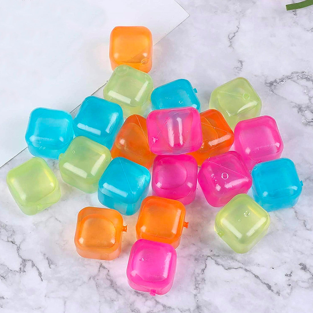 Glaçons Réutilisables en Silicone Lot de 20 Glaçons Colorés