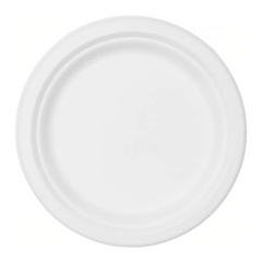 Lot de 20 Assiettes en Papier de 23 cm Jetables, Biodegradables et Écologiques