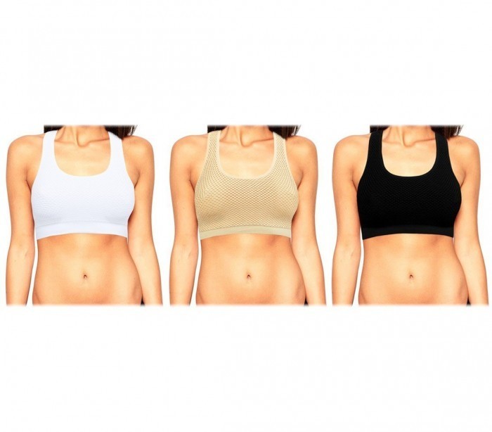 Ensemble de 3 soutiens gorge de sport - Brassière - mod. CANDICE