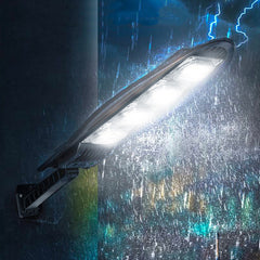 Lampe Solaire Phare Lanterne 80W W779B avec Détecteur Mouvement et Télécommande