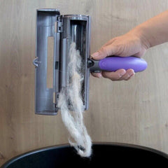 Rouleau brosse pour éliminer poils d'animaux compagnie sans fil réutilisable
