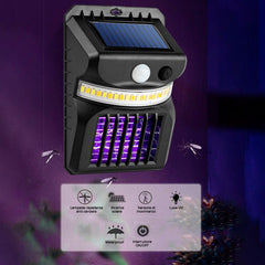 Mini lampe solaire à charge LED Répulsif anti-moustiques à capteur mouvement UV