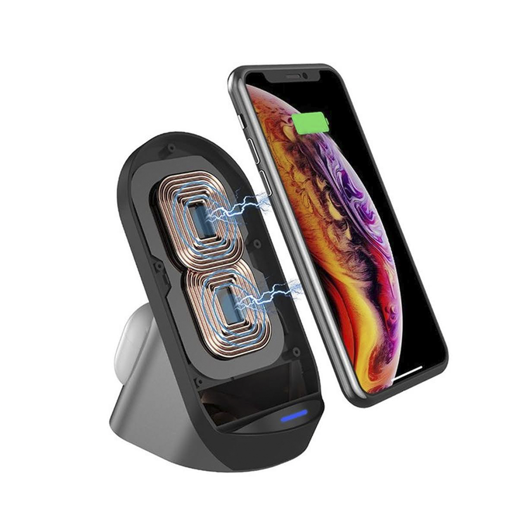 Chargeur sans fil magnétique 3 en 1 pour écouteurs, smartphone et smartwatch