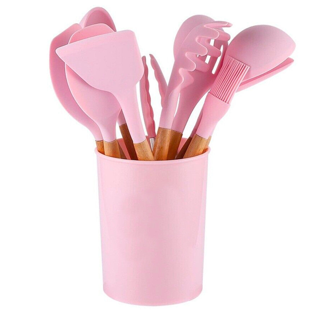 Set 12 ustensiles cuisine silicone qualité alimentaire antiadhésifs résistants