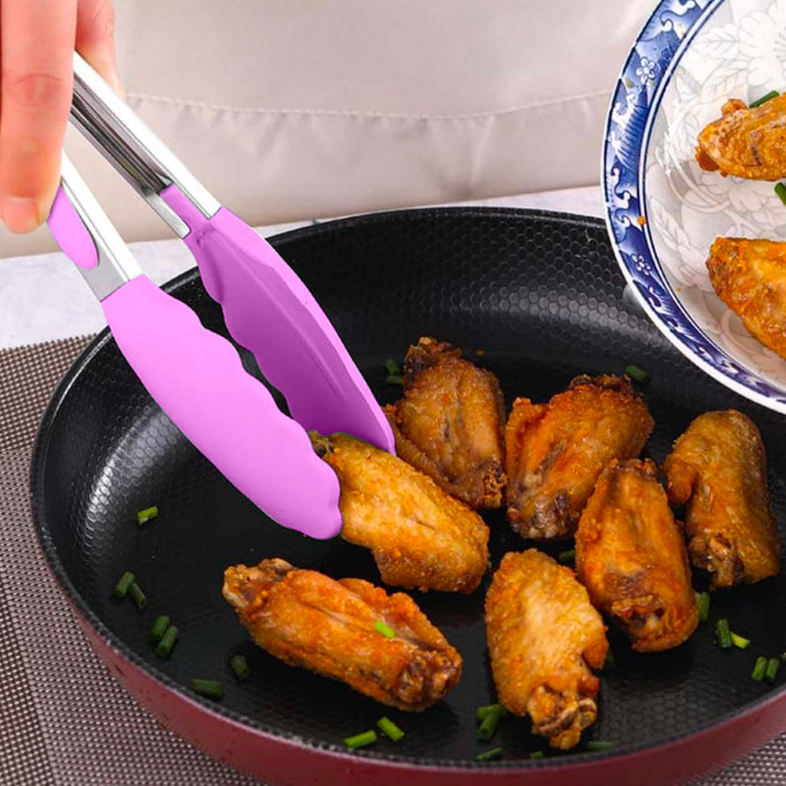Set 12 ustensiles cuisine silicone qualité alimentaire antiadhésifs résistants