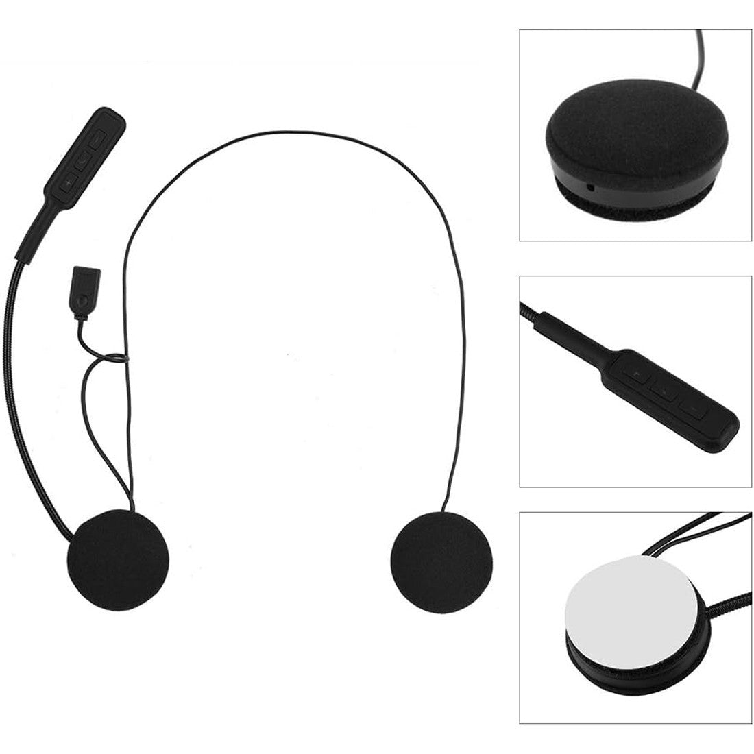 Écouteurs pour casque de moto avec Bluetooth et serre-tête pour les appels