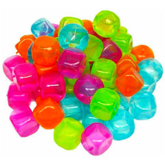 Ensemble de 100 glaçons en silicone réutilisables et colorés