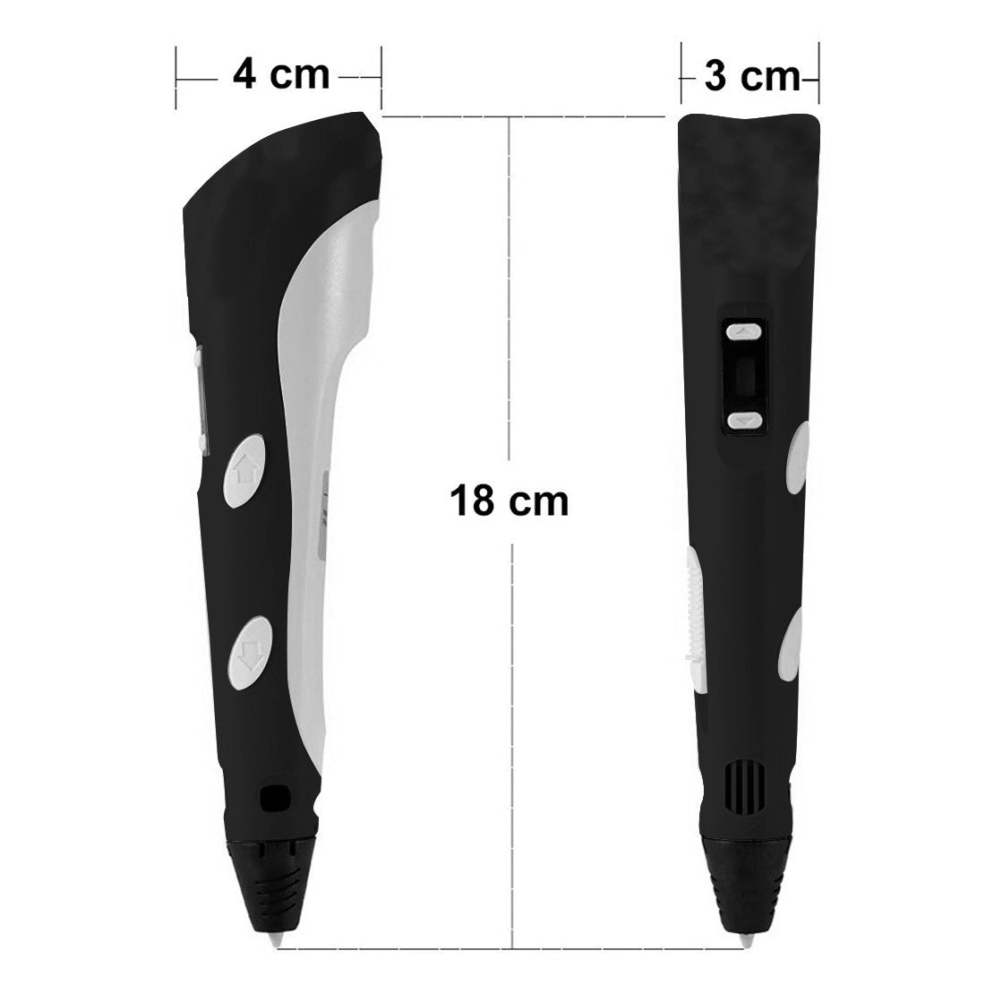Stylo pour l'impression 3D compatible avec les filaments PLA stéréoscopique
