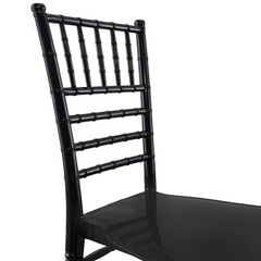 Ensemble de 2 chaises Chiavari noires au design vintage classique