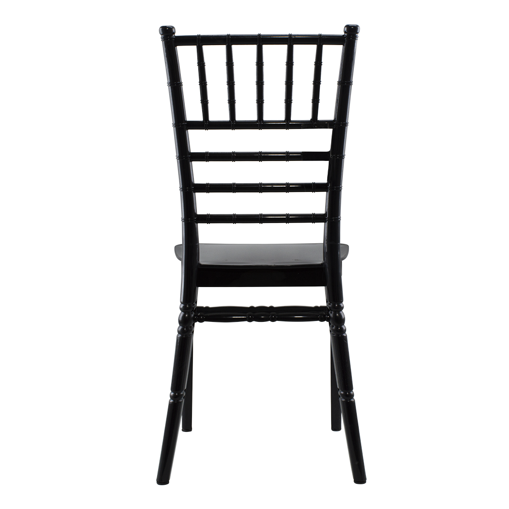 Ensemble de 6 chaises Chiavari noires au design vintage classique