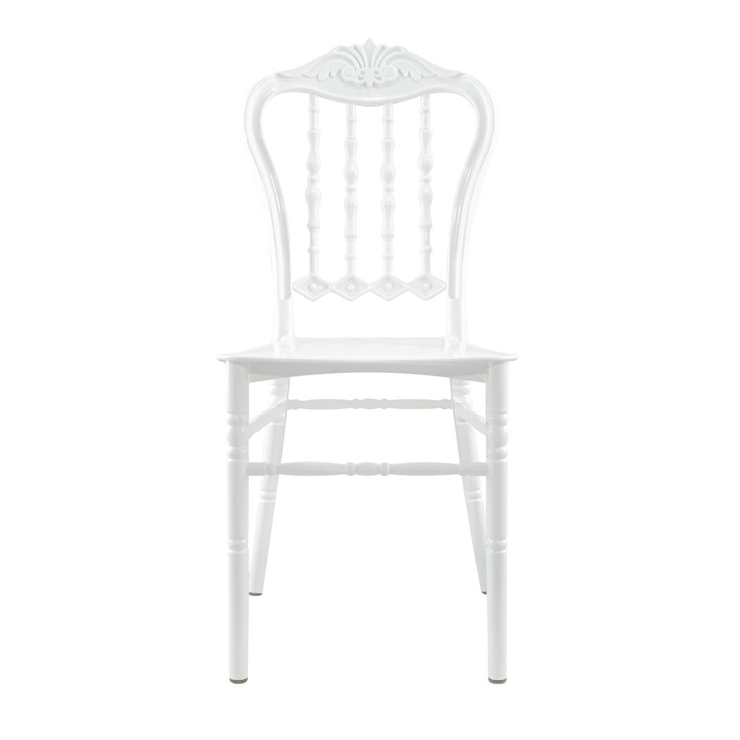 Set 4 chaises Emilia en polypropylène design pour la restauration et événements