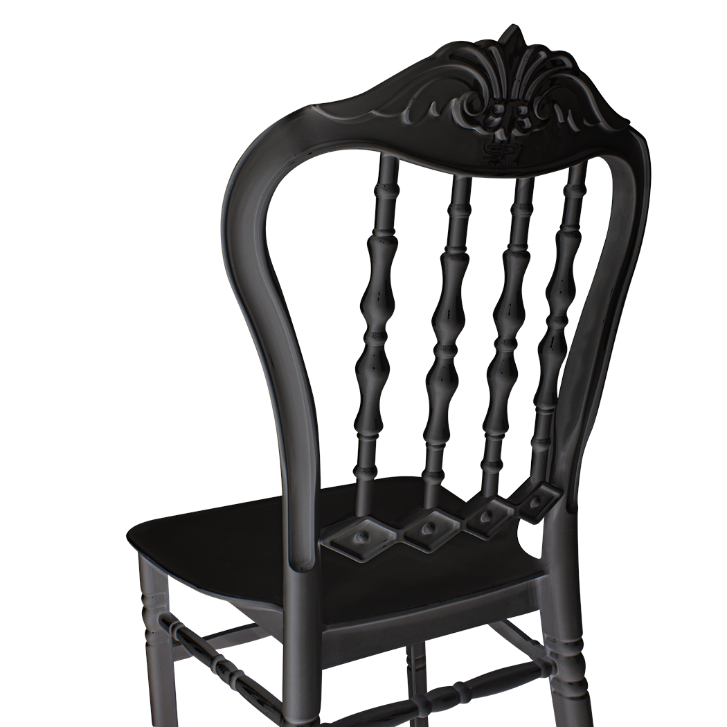 Set 4 chaises Emilia en polypropylène design pour la restauration et événements
