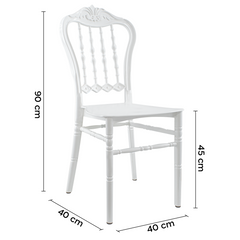 Set 6 chaises Emilia en polypropylène design pour la restauration et événements