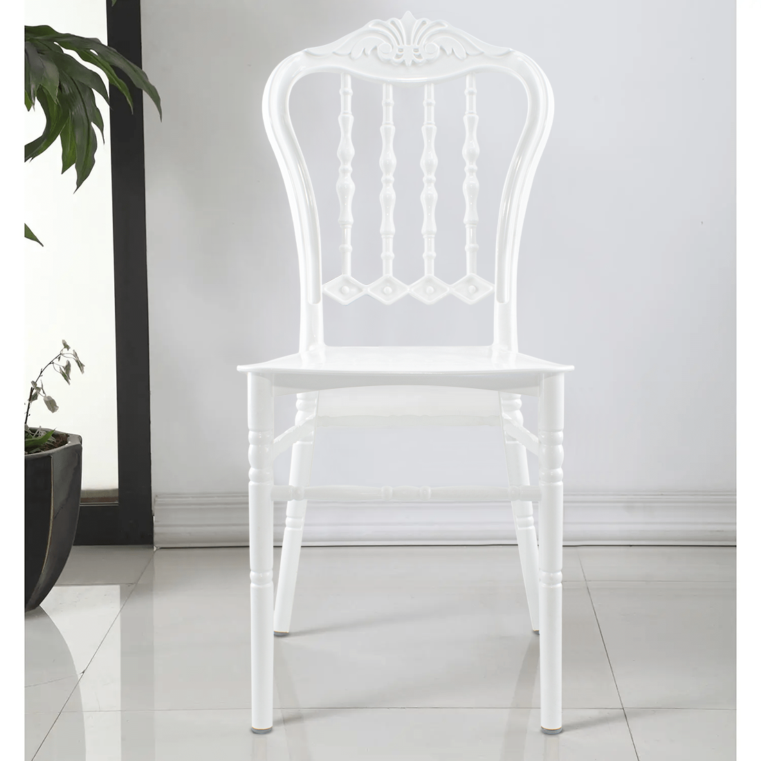 Set 6 chaises Emilia en polypropylène design pour la restauration et événements