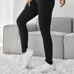 3 leggings sport pour femmes en noir bleu et marron en tissu élastique d'automne
