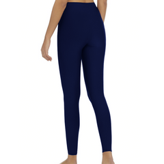 3 leggings sport pour femmes en noir bleu et marron en tissu élastique d'automne