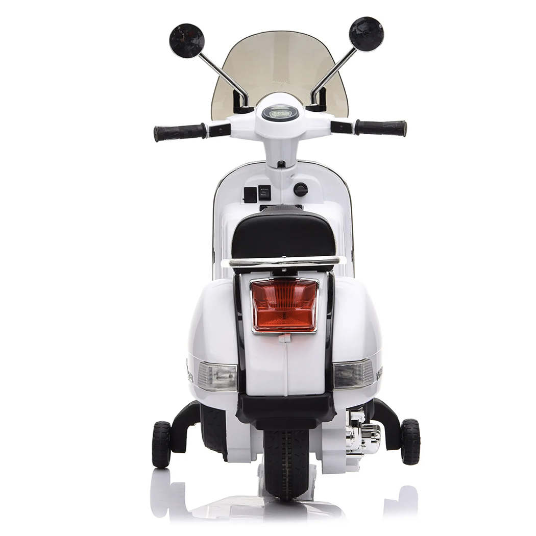 LT887 Moto électrique PIAGGIO pour enfants VESPA PX avec roulettes laterales