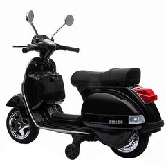 LT887 Moto électrique PIAGGIO pour enfants VESPA PX avec roulettes laterales