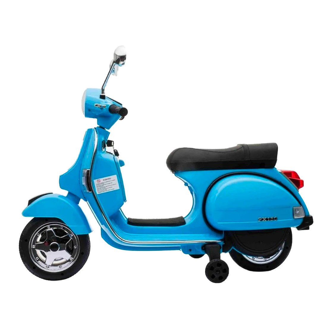 LT887 Moto électrique PIAGGIO pour enfants VESPA PX avec roulettes laterales