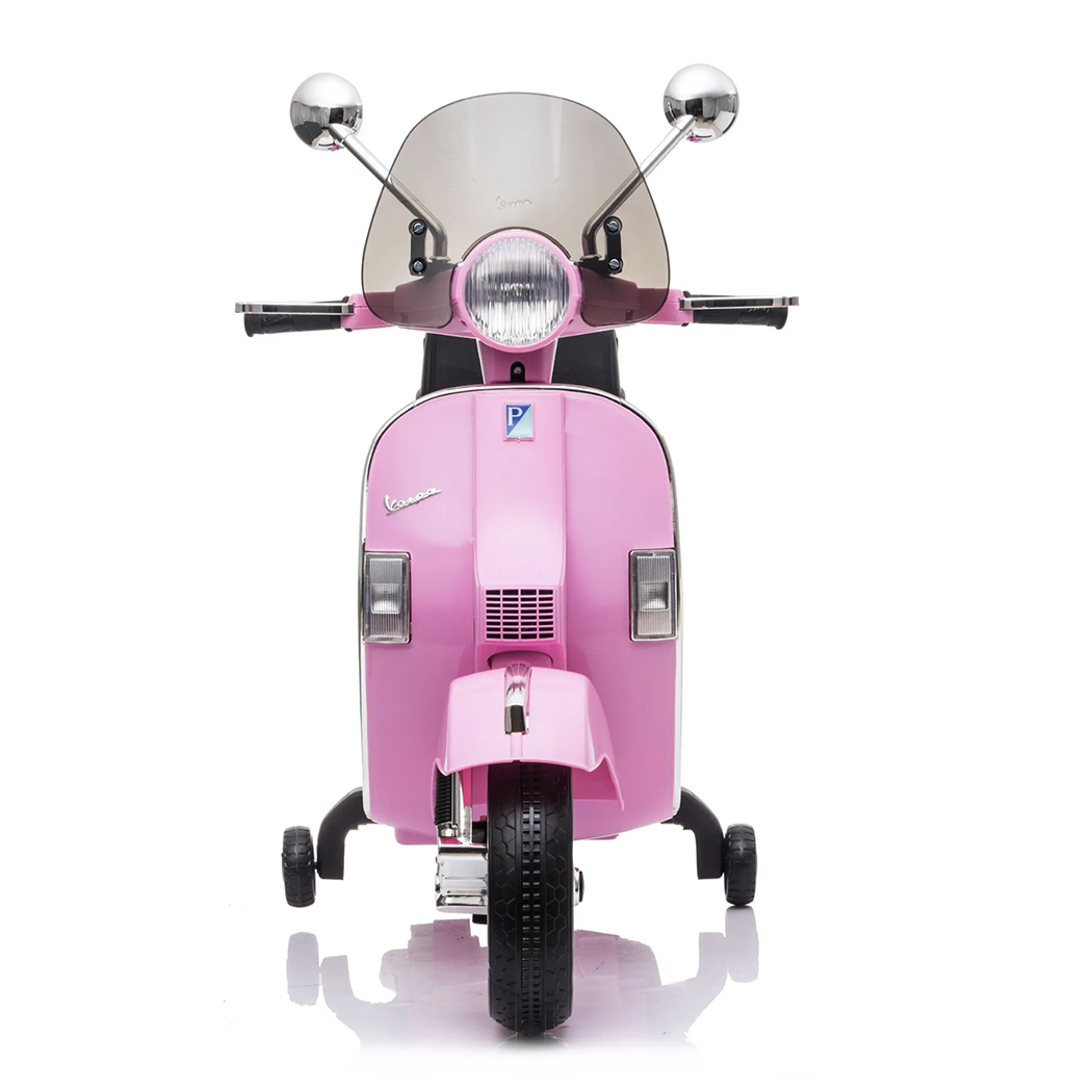 Piaggio Vespa PX 150 Full Electrique 12V pour Enfant avec coffre et paravent MP3