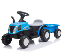 LT921 Tracteur électrique enfants New Holland Small 6V remorque lumières et sons
