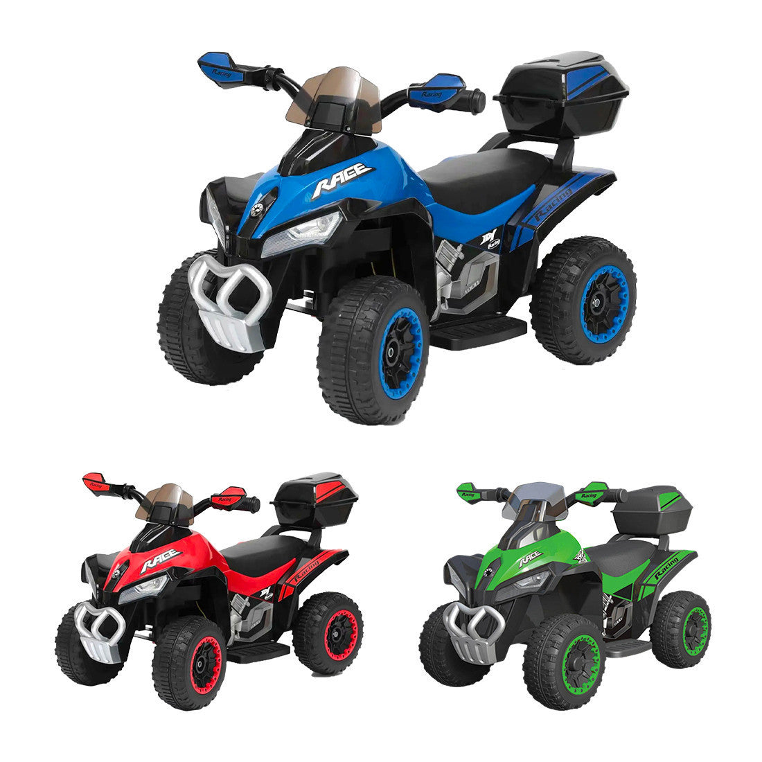 LT928 Mini quad électrique enfants Deluxe 6V lumières sons et coffre rangement