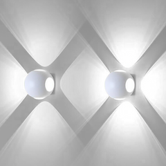 Applique mural Lampe LED Ronde 12W Angle de Lumière 120° 6500K Lumière Froide