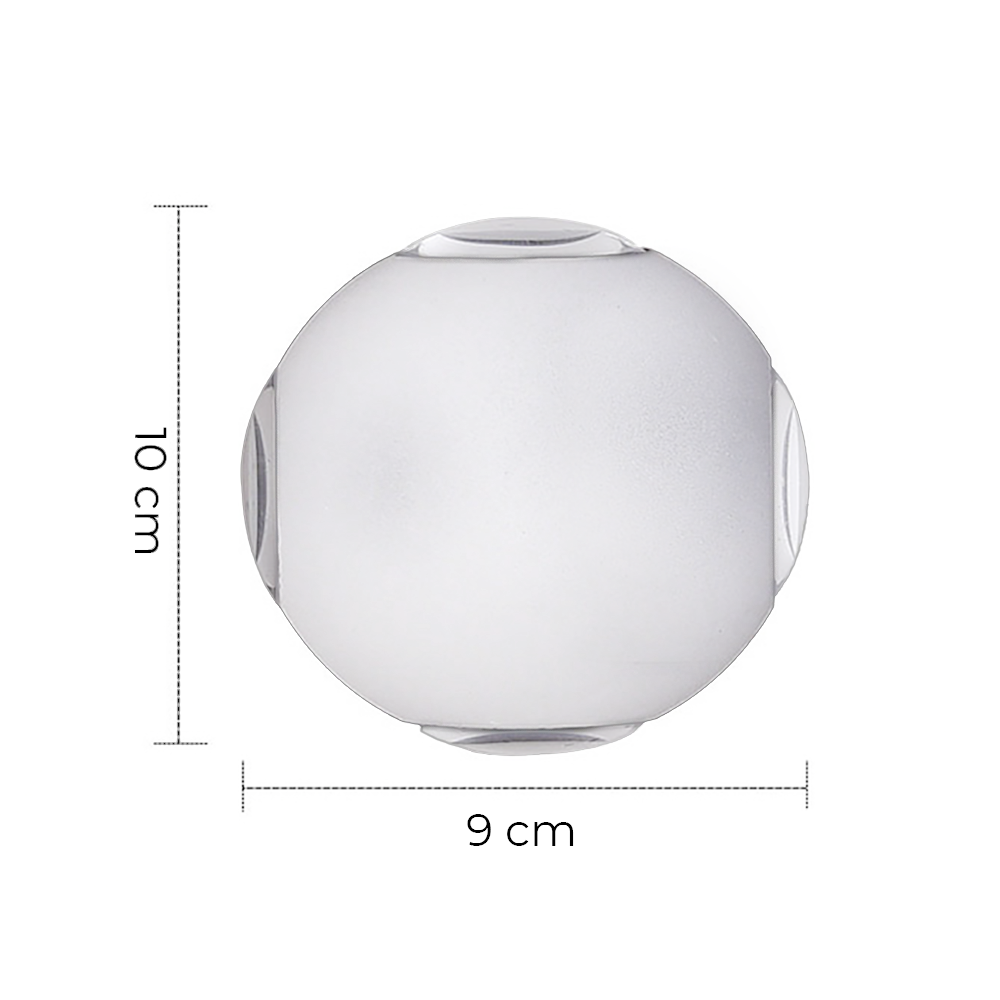 Applique mural Lampe LED Ronde 12W Angle de Lumière 120° 6500K Lumière Froide
