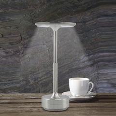 Lampe de Table 5W Rechargeable Contrôle Tactile LED Réglable Design en Aluminium