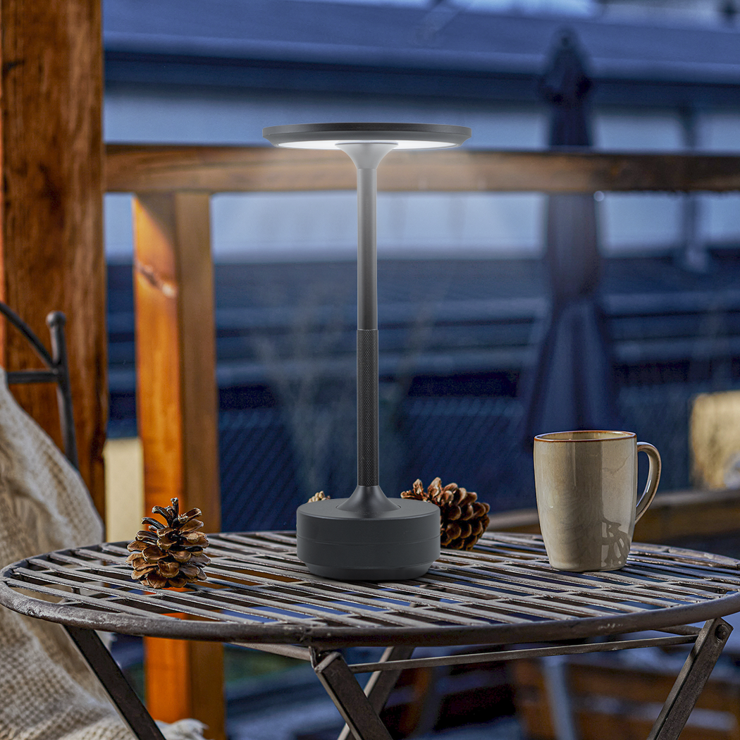 Lampe de Table 5W Rechargeable Contrôle Tactile LED Réglable Design en Aluminium