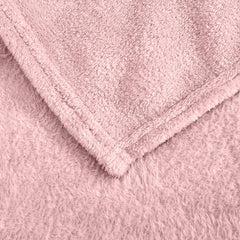 Plaid en peluche unicolore pour lit individuel Barcelone 230x160cm en peluche