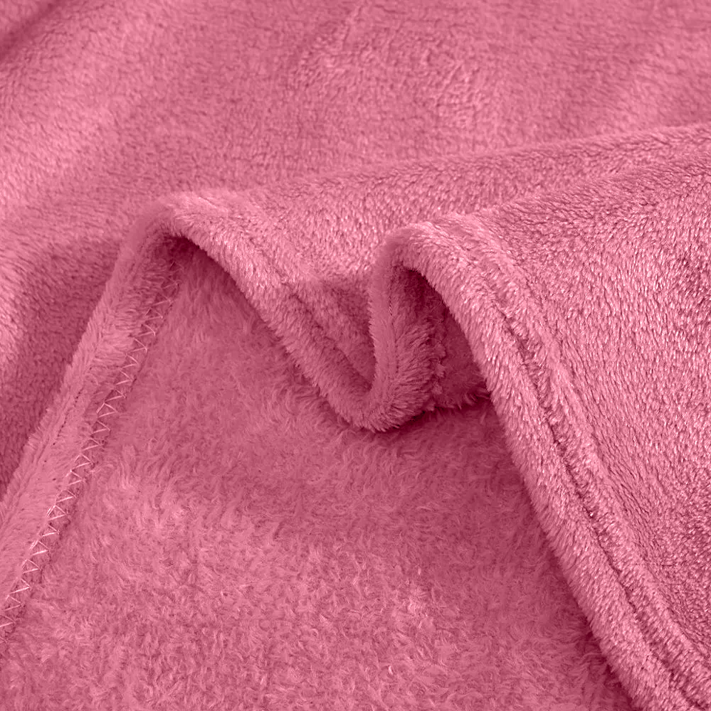 Couverture lisse pour lit matrimonial Barcelone 210x240cm, en peluche très douce