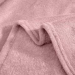 Couverture lisse pour lit matrimonial Barcelone 210x240cm, en peluche très douce