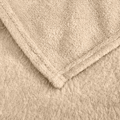 Couverture lisse pour lit matrimonial Barcelone 210x240cm, en peluche très douce