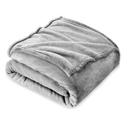 Couverture lisse pour lit matrimonial Barcelone 210x240cm, en peluche très douce