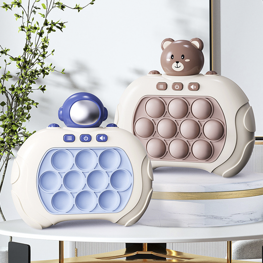 Jouet électronique Pop-it Push pour enfants 3 ans + console de jeu sensorielle