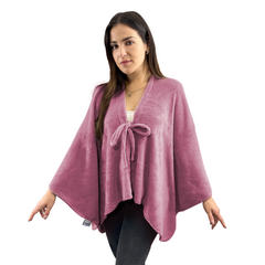 Châle avec cordon pour femme doux chaud pour l'hiver à la maison taille unique