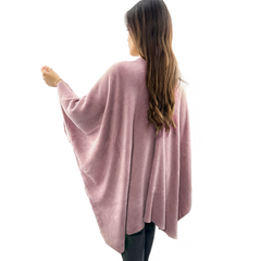 Châle avec cordon pour femme doux chaud pour l'hiver à la maison taille unique