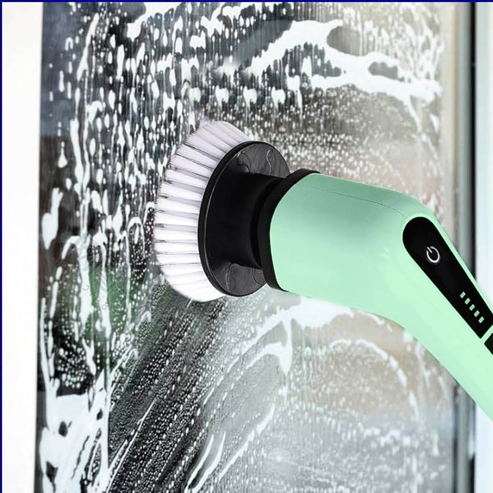 Brosse Électrique Rotative Sans Fil 3 en 1 pour Surfaces avec 3 Têtes