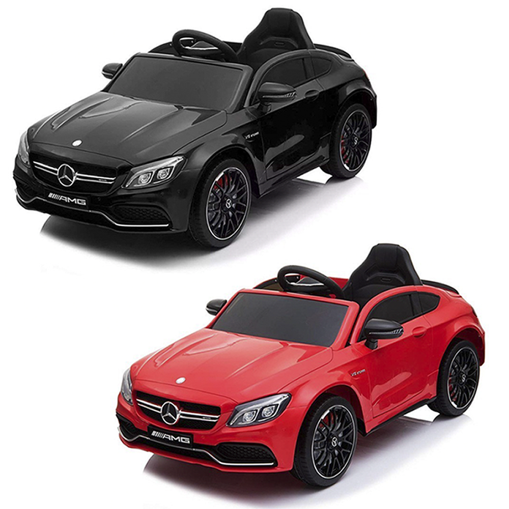 LT896 Voiture électrique enfants Mercedes C63 télécommande Phares MP3-AUX-USB