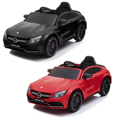 LT896 Voiture électrique enfants Mercedes C63 télécommande Phares MP3-AUX-USB
