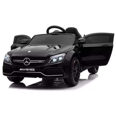 LT896 Voiture électrique enfants Mercedes C63 télécommande Phares MP3-AUX-USB