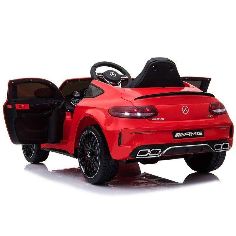 LT896 Voiture électrique enfants Mercedes C63 télécommande Phares MP3-AUX-USB