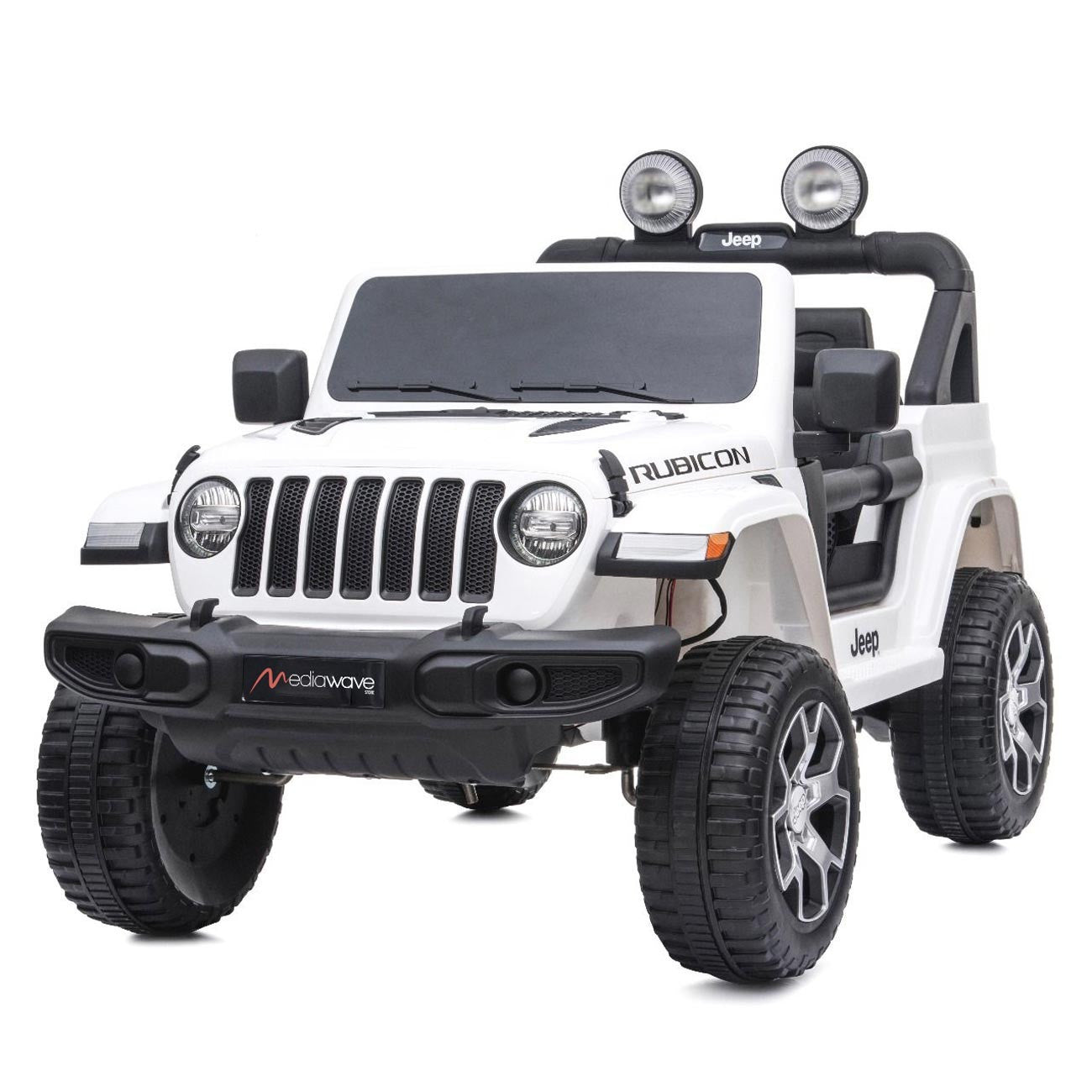 Jeep Wrangler pour enfants 12V BIPOSTO télécommandé lumières et sons écran MP4