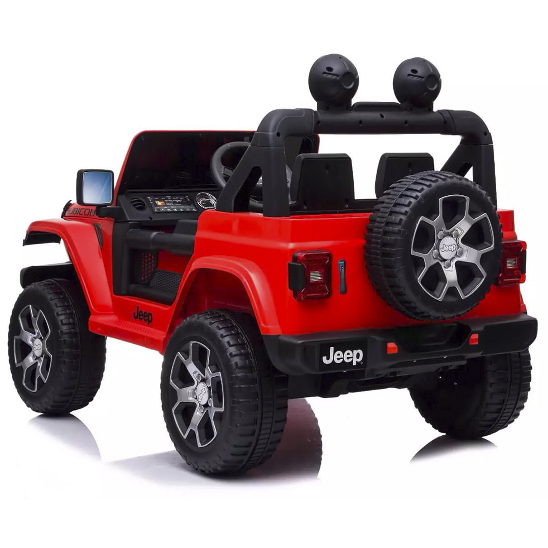Jeep Wrangler pour enfants 12V BIPOSTO télécommandé lumières et sons écran MP4