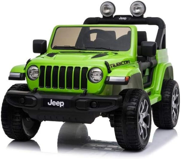 Jeep Wrangler pour enfants 12V BIPOSTO télécommandé lumières et sons écran MP4