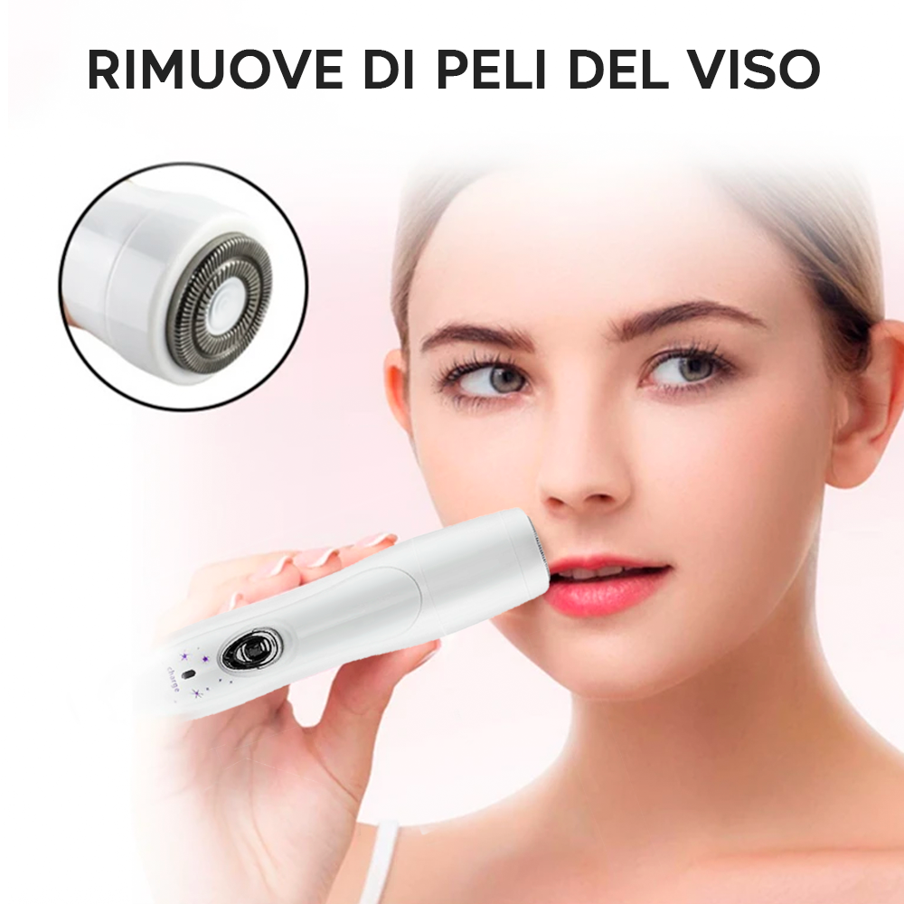 Épilateur 4-en-1 pour Femmes - Rasoir Facial et Corporel Rechargeable