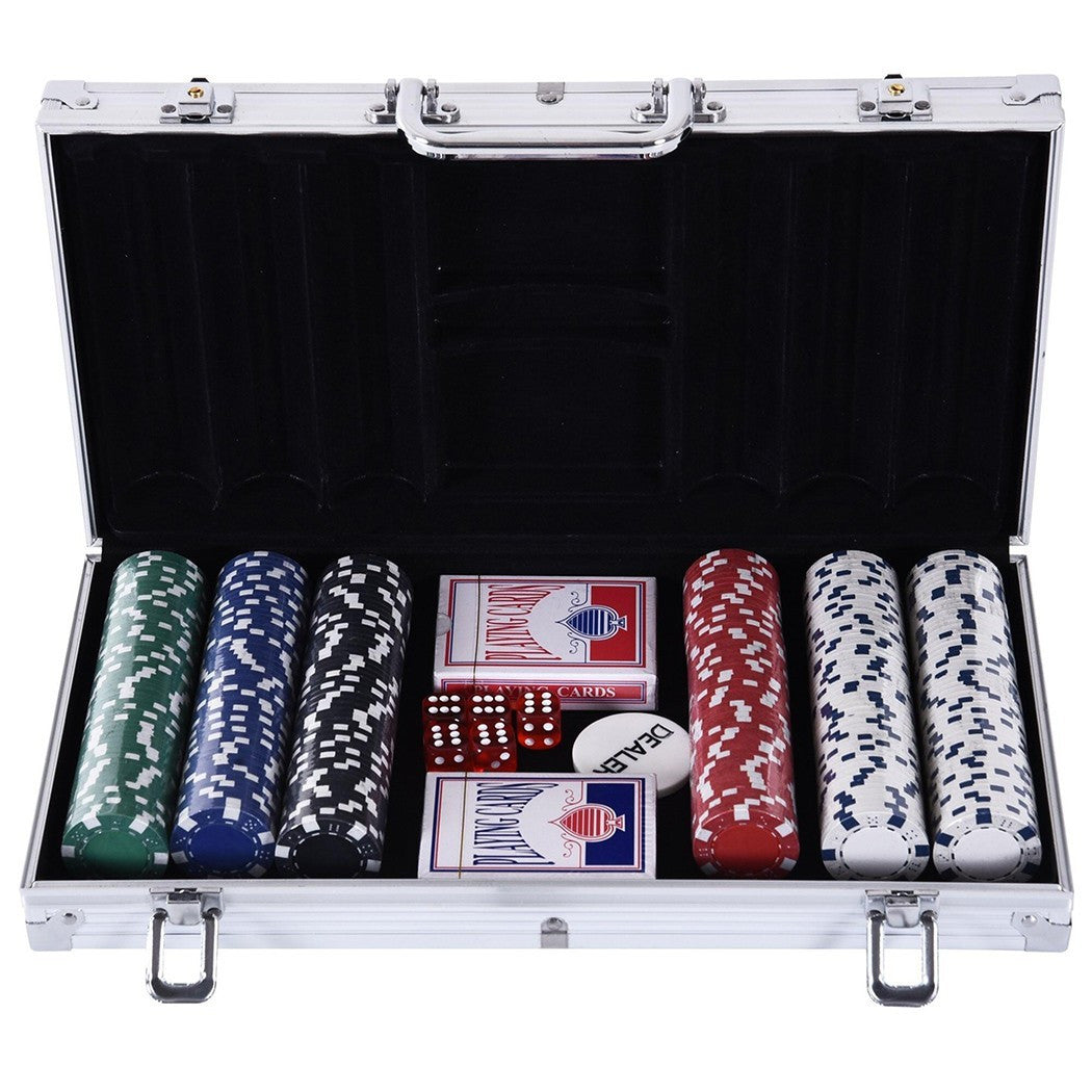 Set pour poker professionnel 300 Fiches avec estuche et 2 Barajas de cartas